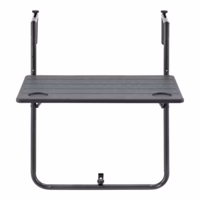 Table de balcon suspendue Badolato 83,5 x 60 x 60 cm en.casa