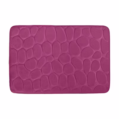 Tapis de bain Microfibre PEBBLE 50x80cm Violet MSV