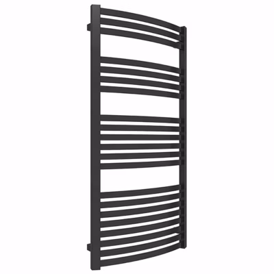 Sèche-serviette eau chaude noir de 860mm de haut et 400mm de large – 368 Watt – DEX860/400ZXN