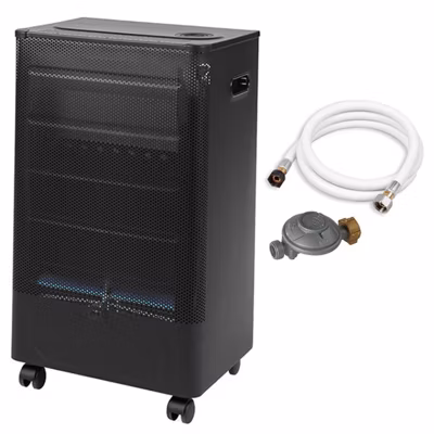 Chauffage d&rsquo;appoint à gaz Praha Blue Flame  Livré avec tuyau et détendeur