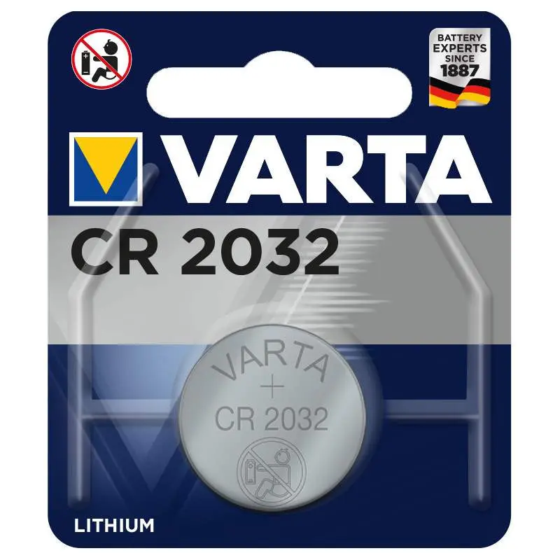 VARTA – 1 pile bouton CR2032 Lithium 3V – 6032101401