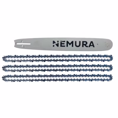 Guide de 38cm + 3 Chaînes de tronçonneuse – 64 Entraineurs – Pas 325 – Jauge 0.58 (1.5mm)
