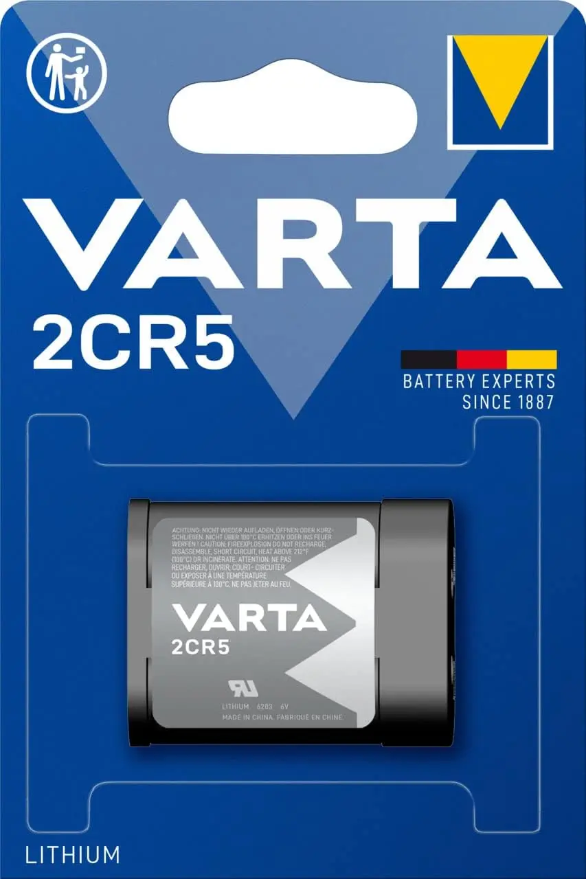 VARTA – 1 pile Lithium Argentique 2CR5 – 1600mAh – 2CR5