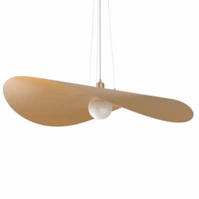 LUMICOM – PIUMA Suspension, 1X E27, max 42W, métal, anodic gold, D.90cm