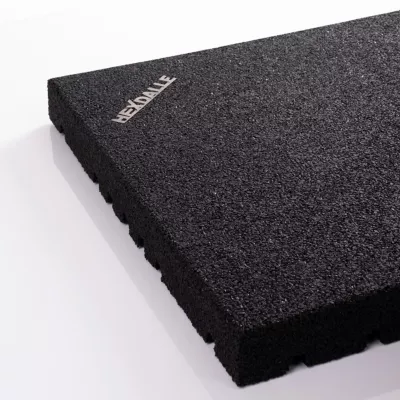 Lot de 20 dalles de sport intérieur HEXDALLE HAI – 25 mm – Noir – 5 m²