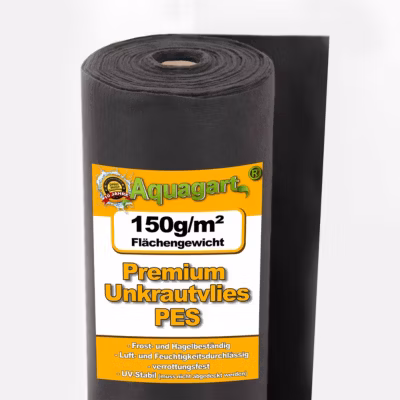350 m² feutre de paillage anti-mauvaises herbes, 150 g, 1 m , PES Aquagart