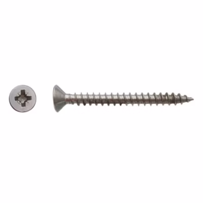 200 Vis Bois Tête Fraisée Pozidriv 3 x 25 mm – Inox A2 – D-Work