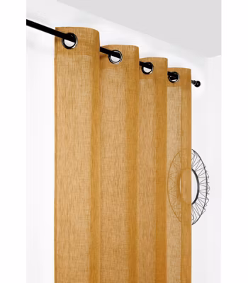 Voilage aspect givré 145x240cm « Freeze » – 145x240cm – Moutarde