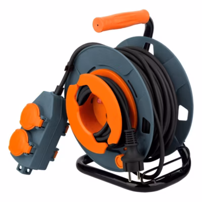 Enrouleur 4 prises déportées 30m – 2P+T 16A – Zenitech