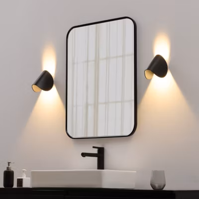 Applique noire aluminium orientable IP54 – Notte