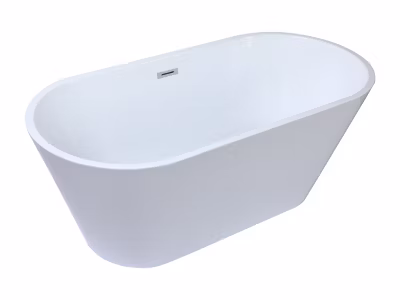 Baignoire îlot design – 150 x 70 x 58 cm – Blanche – 201 L – TWIGGY