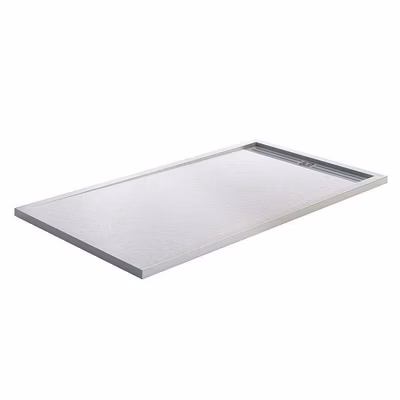 Style Plus – Receveur de Douche Extra-Plat – Résine Minérale – Élégant & Résistant – BLANC – 140X80 CM