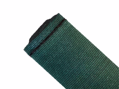 Brise-vue 90% – Vert/noir – 185gr/m² – Grande dimension – Boutonnières Vert/Noir 1.20m x 50m