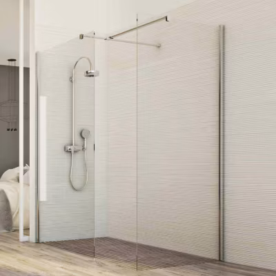 Paroi 70×140 CM en verre transparent 8mm mod. Walk in Corner H198
