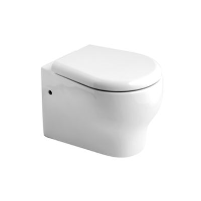 Cuvette De Wc Suspendue Avec Bord En Céramique Blanche De Qualité