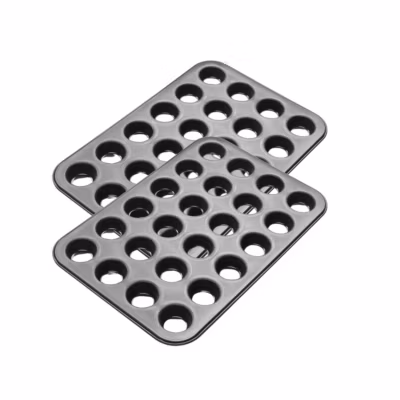 Lot de 2 moules à gâteaux 38,5/26,5 cm en acier Black metallic Black mettallic Zenker  Black mettallic
