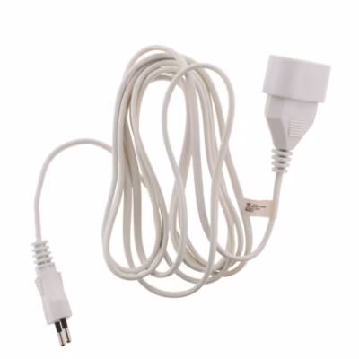 Rallonge 5m – HO3VVH2F 2×0,75mm² 6A – blanc – Zenitech