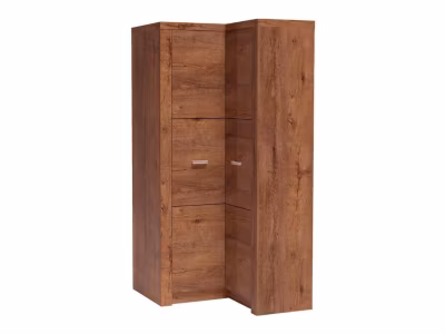 Armoire d&rsquo;angle Serfeno 110, Nombre d&rsquo;étagères: 5, 192x106x90cm