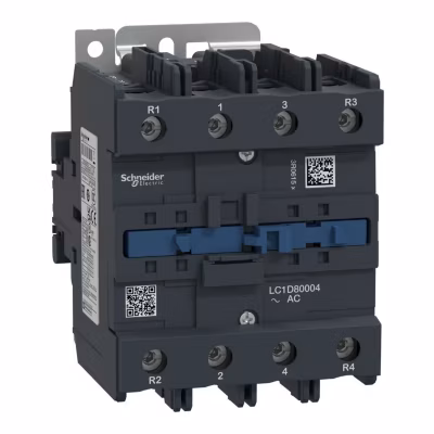 Lc1d80004f7 Schneider – Contacteur Tétrapolaire – 4no – 125a – Bobine 110vca – Vis