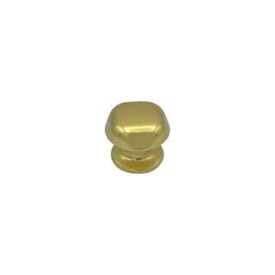 Bouton tirant de porte fixe D60 mm en aluminium Or poli – breveté