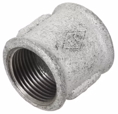 Manchon droit 270 double Femelle 50/60 galvanisé – VIRFOLLET –  27005008