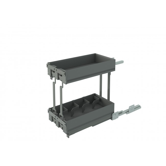 Panier extractible bouteilles – meuble bas – 2 niveaux – 7102 K INOXA