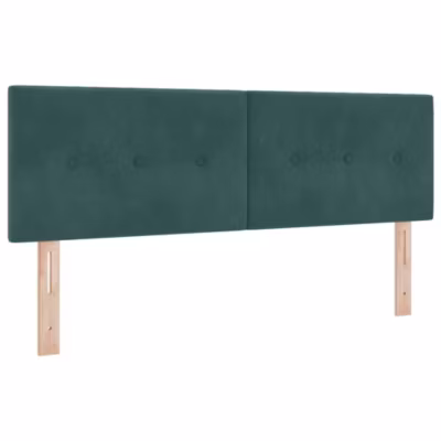 Tête de lit Vert foncé 144 cm Velours vidaXL