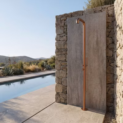 Douche Dexterieur Chaude Et Froide Sined Chia Rose Gold