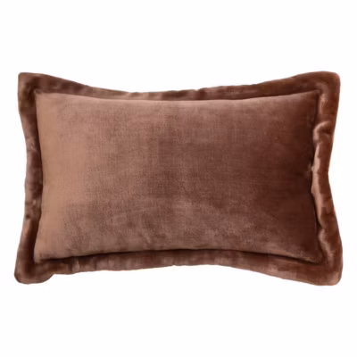 Coussin flanelle Cuddly marron 38x58cm – Atmosphera