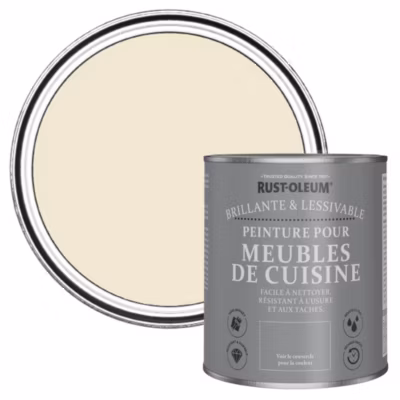 Peinture Beige pour Meubles de Cuisine, Brillant – RUST-OLEUM – Calcaire 750ml