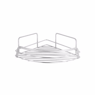 Etagère d&rsquo;angle de douche 4 niveaux à  fixer AGADIR Blanc MSV