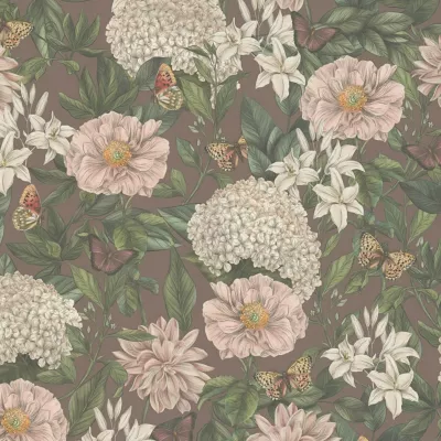 Profhome 394263-GU Papier peint floral légèrement texturé mat 5,33 m2