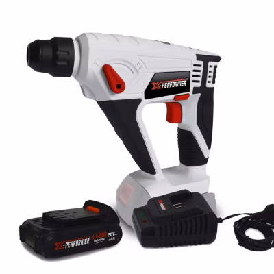 Marteau perforateur – X-Performer XPRH20LI – 20V – Mandrin SDS+ Témoin de charge – Batterie 2Ah et chargeur inclus