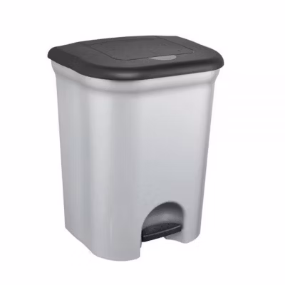 Poubelle à pédale 2 bacs pour tri 2 x 11 litres