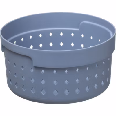 Petite corbeille de rangement ronde élégante – Bleu