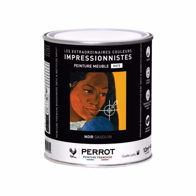 PEINTURE MATE POUR MEUBLE NOIR GAUGUIN 1L  – PERROT