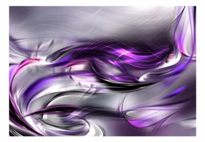 Papier peint intissé panoramique abstractions tourbillons pourpre 100×70 cm