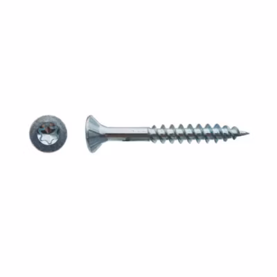 500 Vis Bois Tête Fraisée Torx F/Total 3.5 x 35 mm – Zingué blanc – D-Work