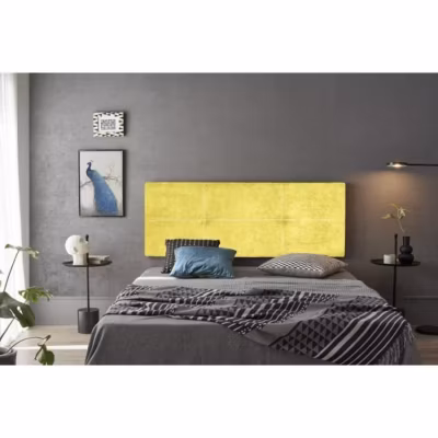 Tête de lit – Dalia – Nid Pistache – 160 cm – Tissu anti-taches – Fabrication manuelle