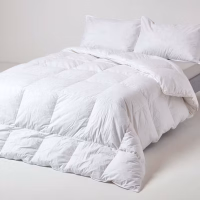 Couette tempérée 135 x 200 cm en duvet et plumes de canard 10.5 Tog – HOMESCAPES