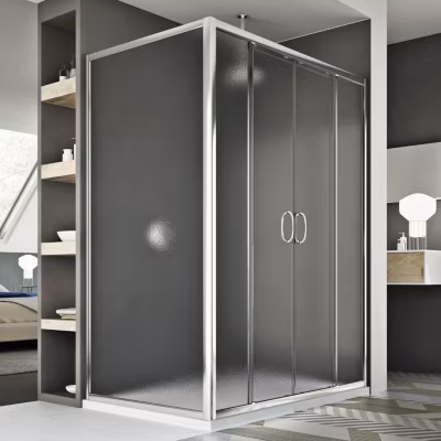 Cabine Douche 70×130 CM H185 granité modèle Replay Duo 2 Portillons