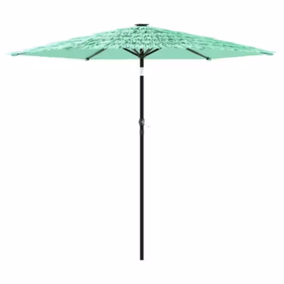 Parasol de jardin avec mât en acier vert 268x268x226 cm vidaXL