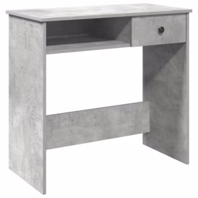 Bureau Gris béton 80x40x75 cm Aggloméré vidaXL