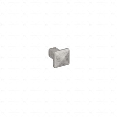Boutons pour meubles en zamac Diamètre 18 x 22 Vieil argent brillant