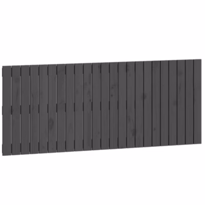 824845 vidaXL Tête de lit murale Gris 147x3x60 cm Bois massif de pin