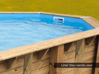 Liner seul Bleu pour piscine bois Linéa 15,50 x 3,50 x 1,55 m – Ubbink