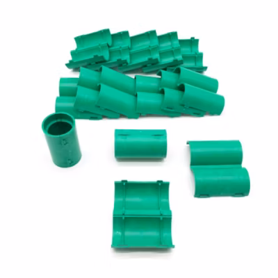 15 Manchons de Raccordement pour Gaine Electrique et Tube D. 25 mm x L. 50 mm (Vert) – 100% Français – D-Work
