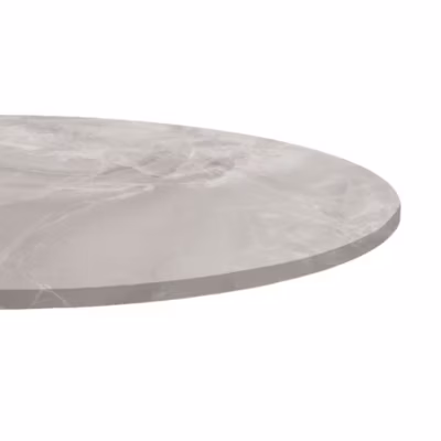 Plateau rond 80cm decor marbre perla – Restootab