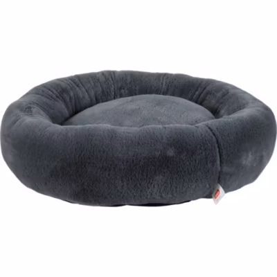 Coussin Noé D 50 cm gris a poils court pour petits chiens ou chats.