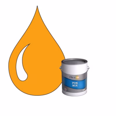 POK MIX : Peinture Meuble Satinée Multi-supports Intérieur – 1L – RAL 1037 – Jaune Soleil – Clic & Pok